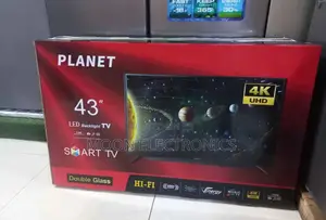 Planet 43” Smart Android Tv – Double Glass, Smart Stylish!