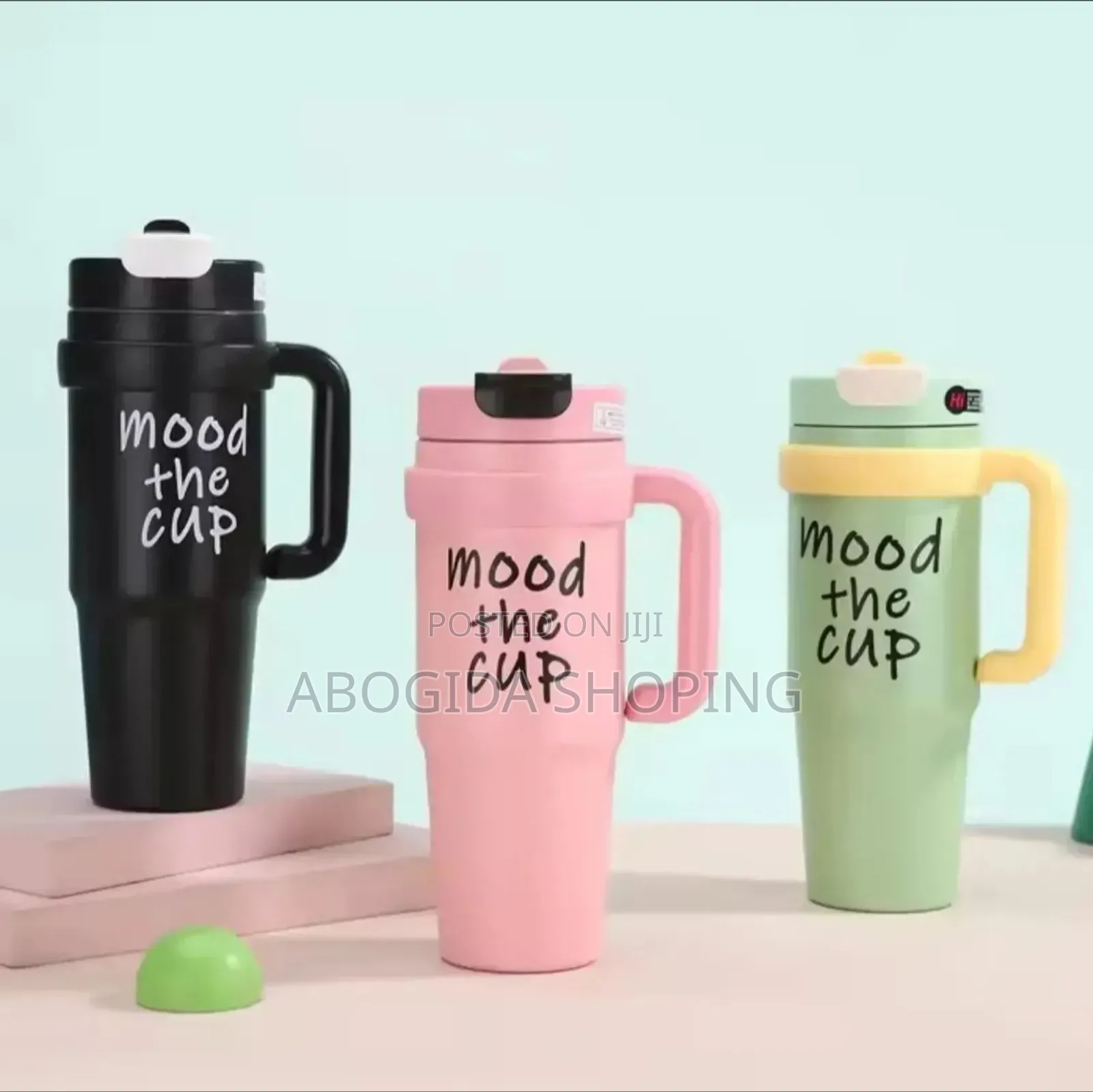 Double Layer Stainless Still Isolated Tumblers With Straw (Travel Cup)