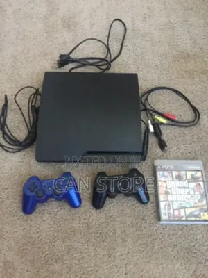 Playstation 3slim With 2joystick አዲስ Playstation