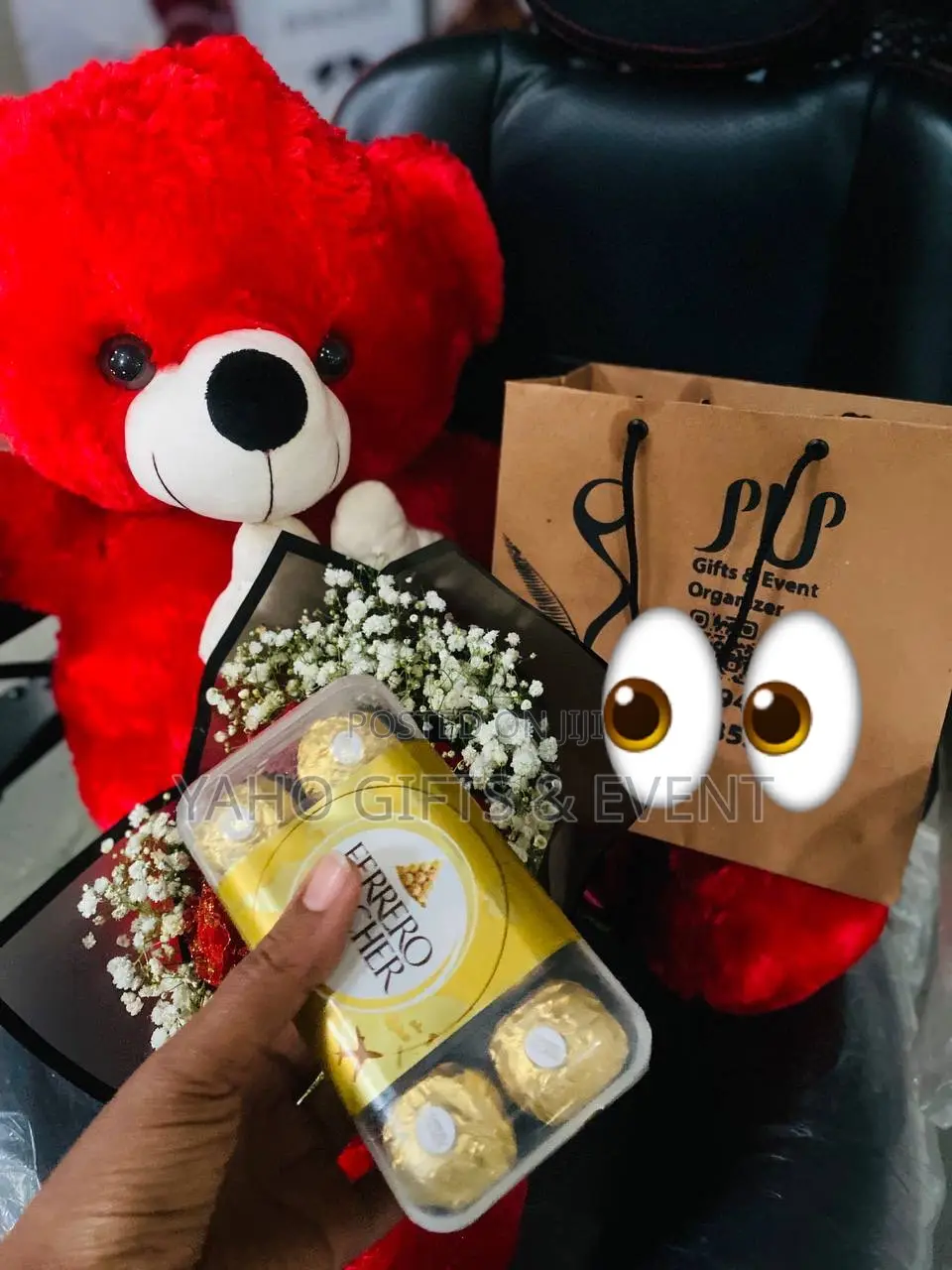 Full Chocolate ,Flower And Large Toy