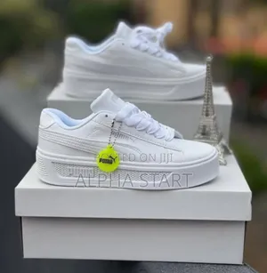 Puma Smash V3 Double Sole Platform ’Triple White’ Men’S Sho