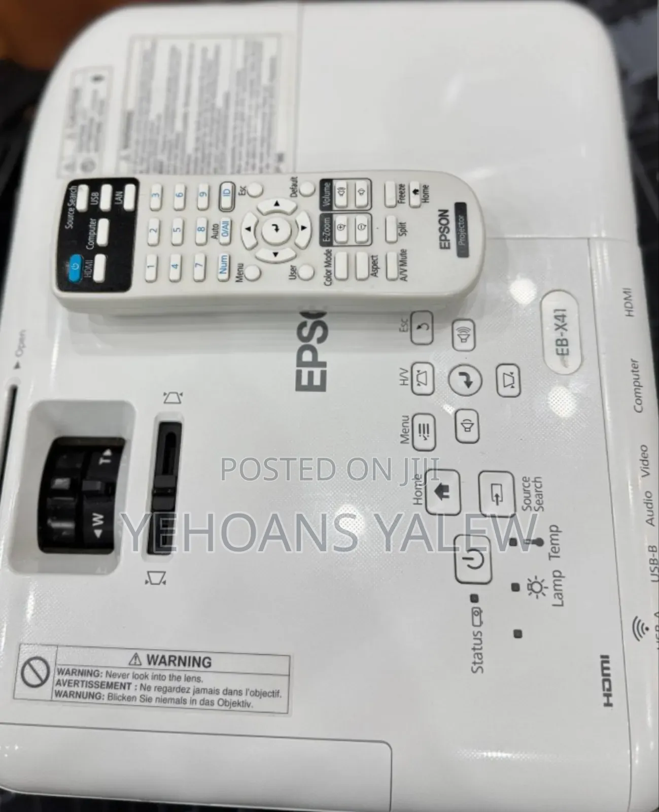 Epson Projector Model Name: Eb-X41 Hardware Interface: Vga,
