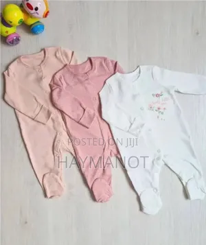 3-Piece Newborn Baby Foot Wrapped Jumpsuit