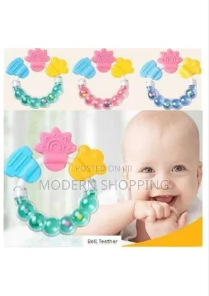 New Design Food Grade Soft Silicone Teether Chew Baby Teether