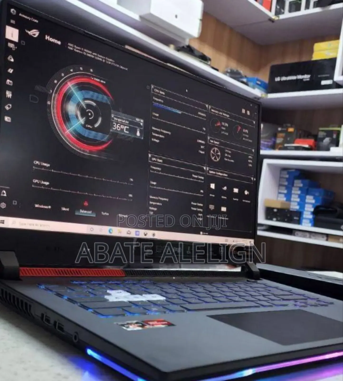 New Laptop Asus ROG Strix G15 16GB AMD Ryzen 9 SSD 512GB