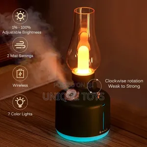 Vintage Lamp Humidifier – Mist + Night Light in One!