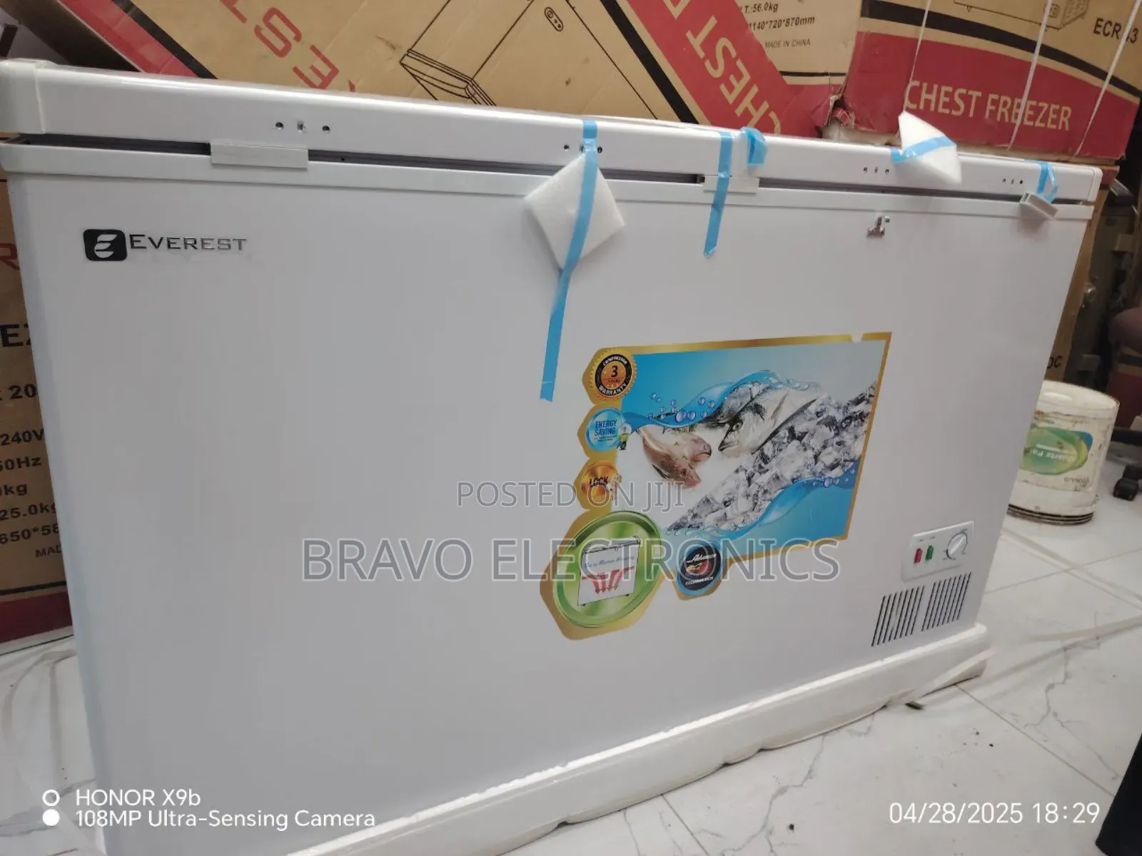 Everest 500l Deep Chest Freezer With Fan – Super Capacity!