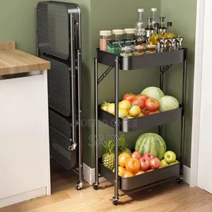 Foldable Metal Rolling Utility Cart
