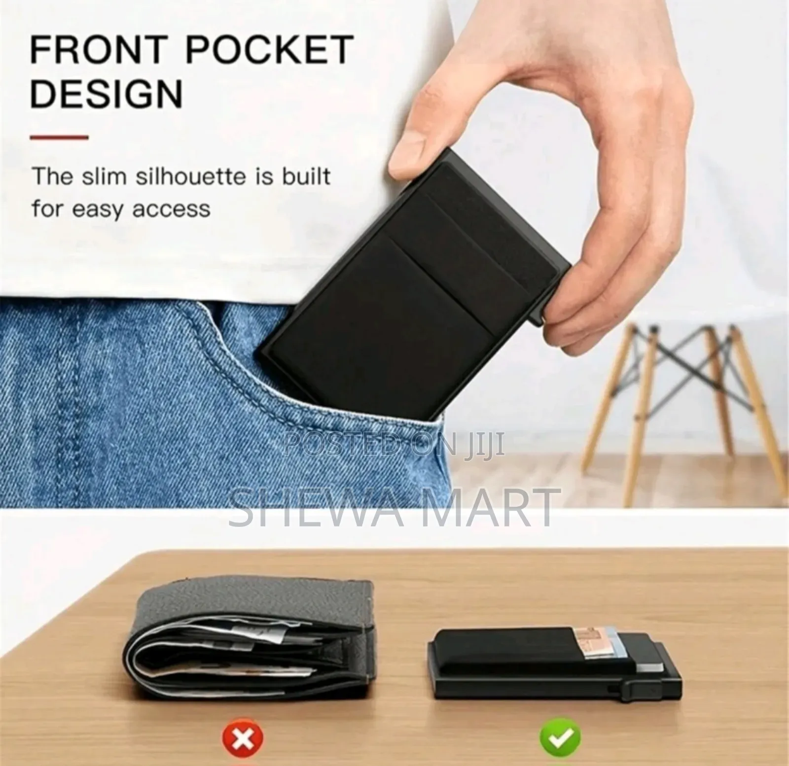 Rfid Credit Card Holder Men Thin Slim Mini Minimalist Wallets Luxury
