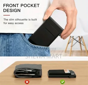 Rfid Credit Card Holder Men Thin Slim Mini Minimalist Wallets Luxury
