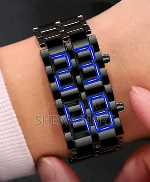 Fashionable New Business Men's Stainless Steel Band Led Electronic Wat
