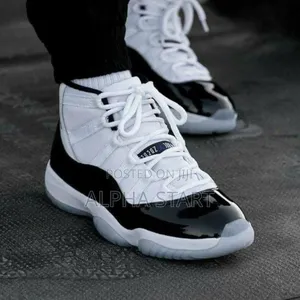 Air #Jordan 11retro #Concord “Black White” #High Shoes For Men's