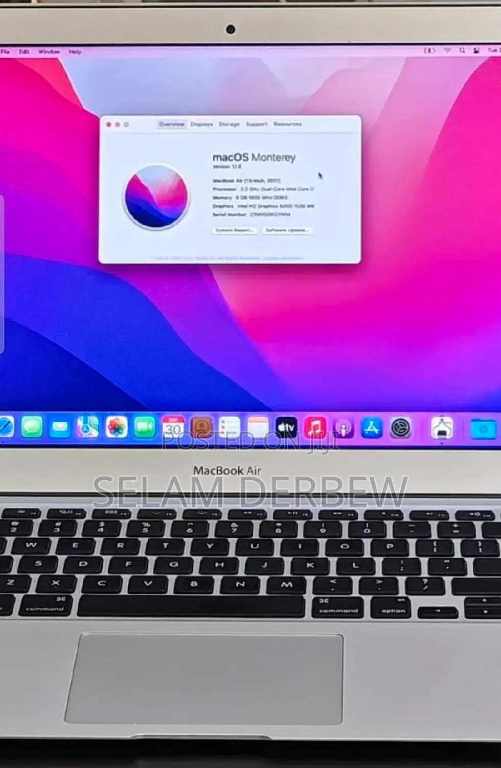 New Laptop Apple MacBook Air 2017 8GB Intel Core I7 SSD 512GB