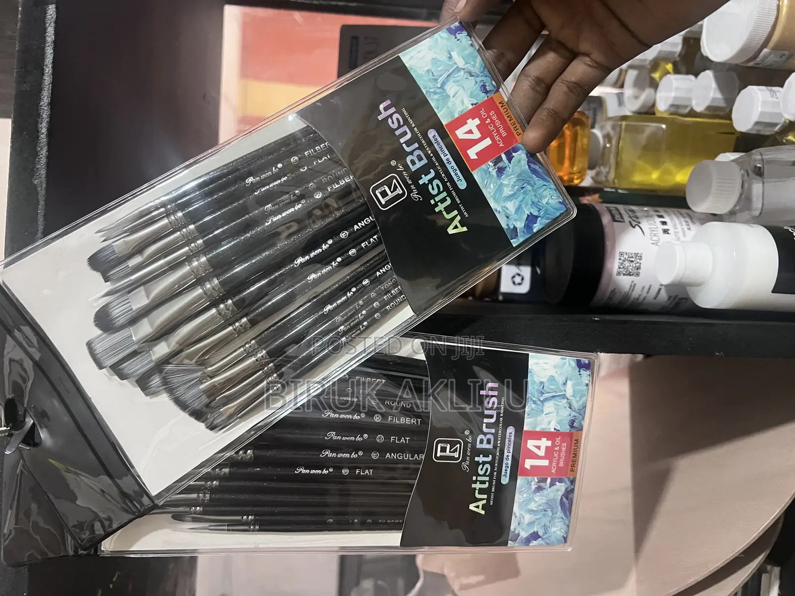 Artist Brush Set – 14 Pieces (Premium Quality)
