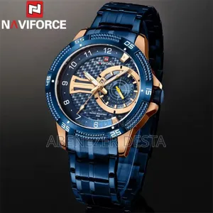 #Navi Force Unique Square Large Dial Sport Quartz Silicon Band