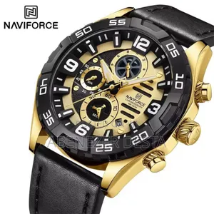 Mens Hugh Quality Navi Force Unique Large Dial Sport Quartz S