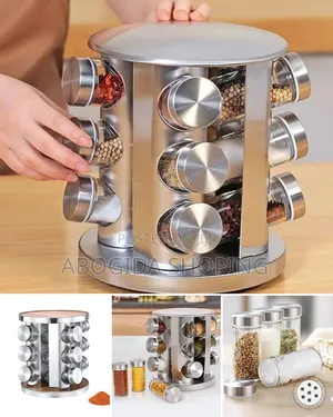 Rotating Spice Rack (12 Jar)