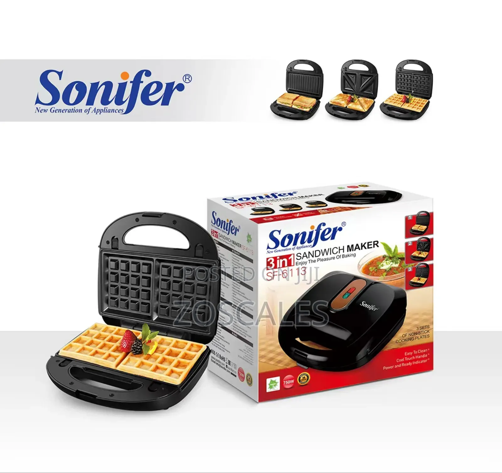 Sonifer 3 in 1 Snack Maker