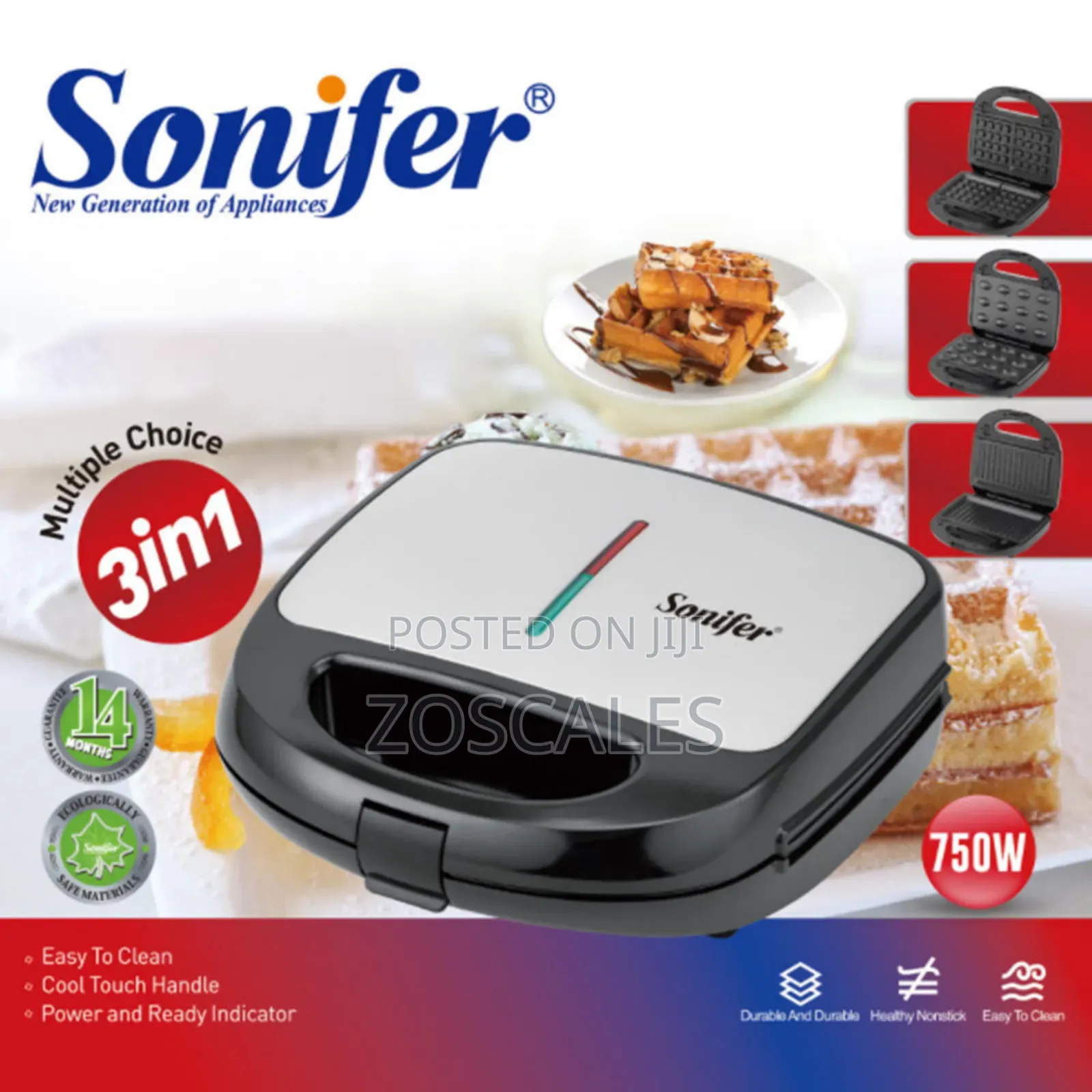 Sonifer 3 in 1 Snack Maker
