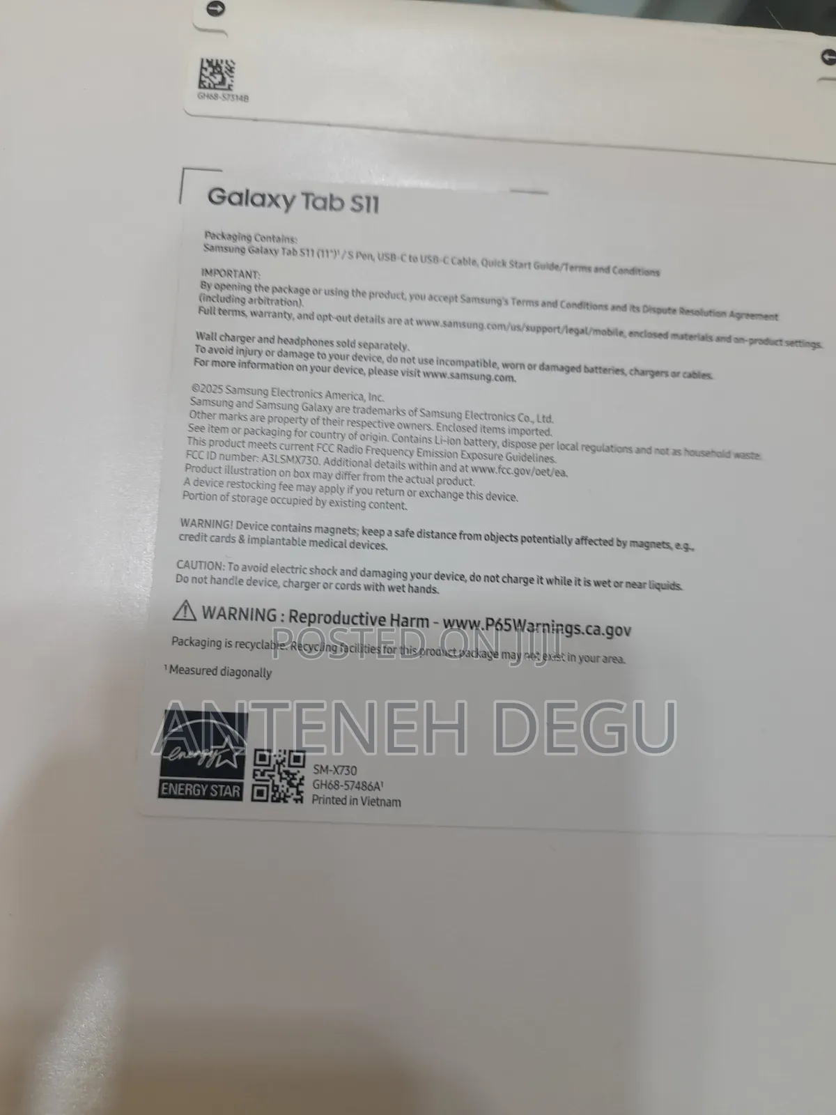 New Samsung Galaxy Tab S11 5G 256 GB