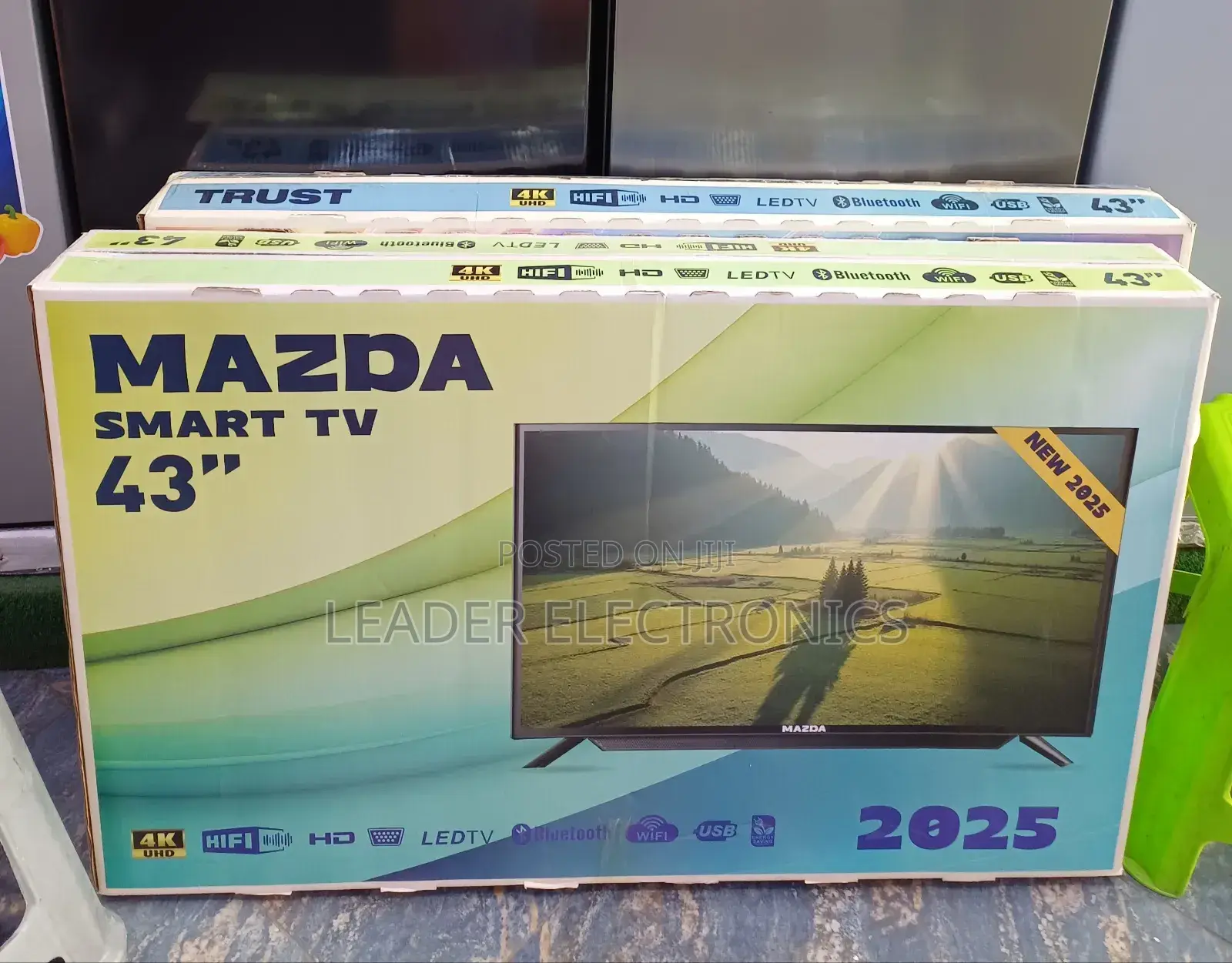 Cinema at Home! Mazda 43 inches Smart Android Double Glass Tv”