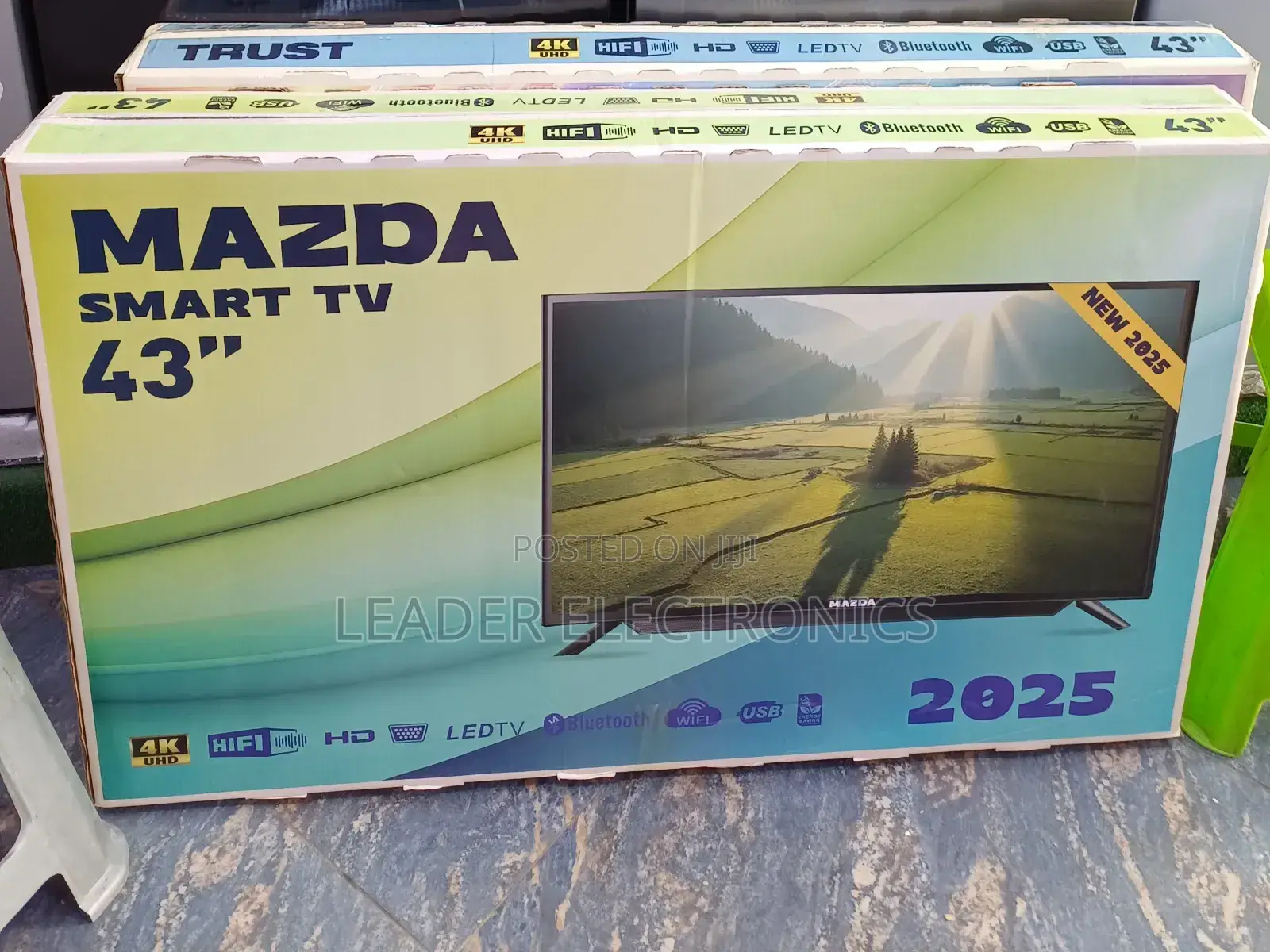Cinema at Home! Mazda 43 inches Smart Android Double Glass Tv”
