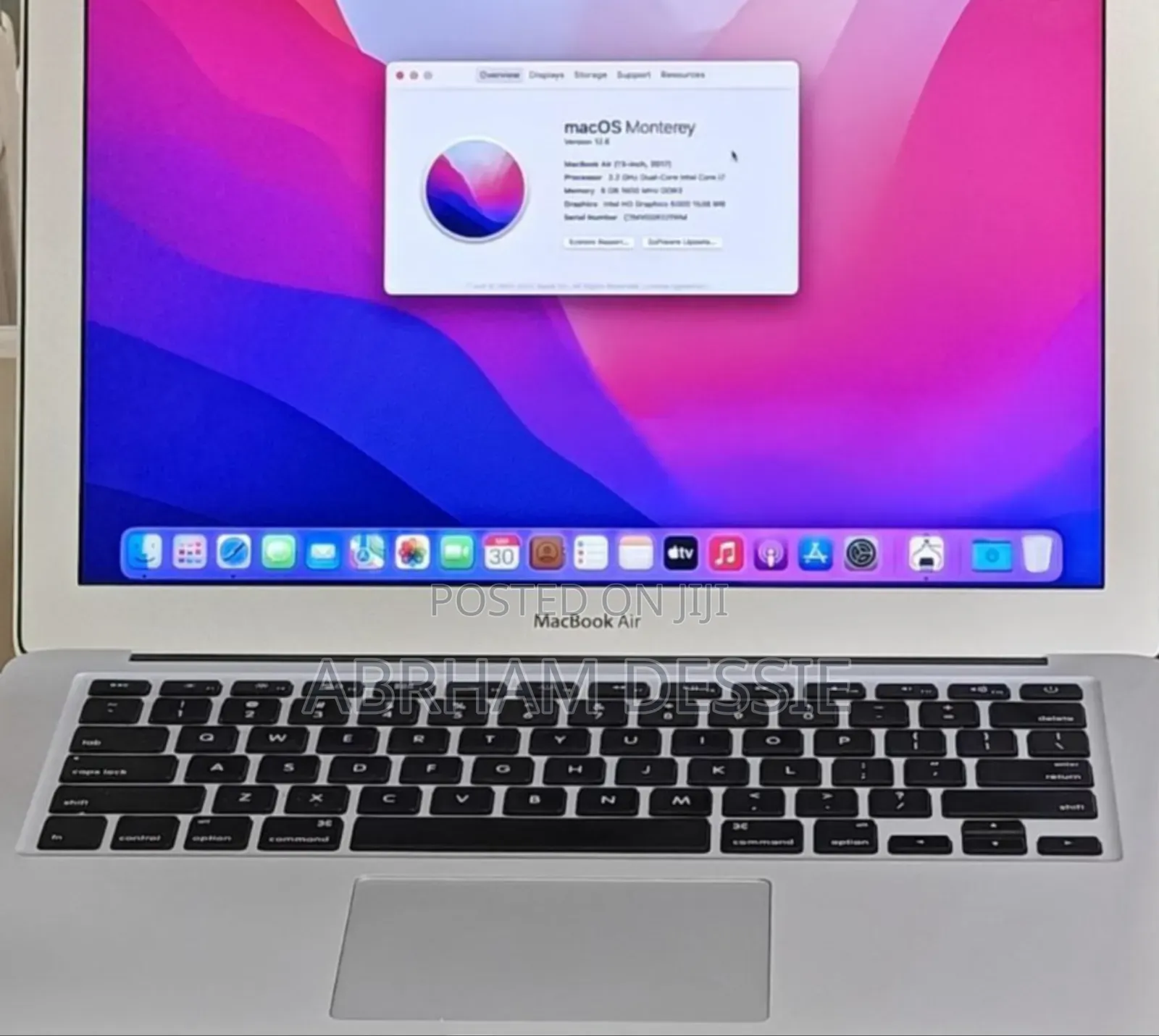New Laptop Apple MacBook Air 2017 8GB Intel Core I5 SSD 256GB