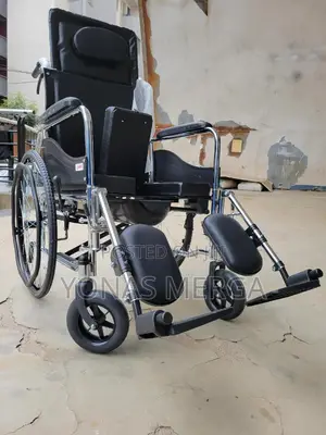 Toilet Wheelchair觀人wheelchair፪°Carbon Steel Frame a "U" Shaped Seat