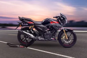 New TVS Apache 180 RTR 2024 White