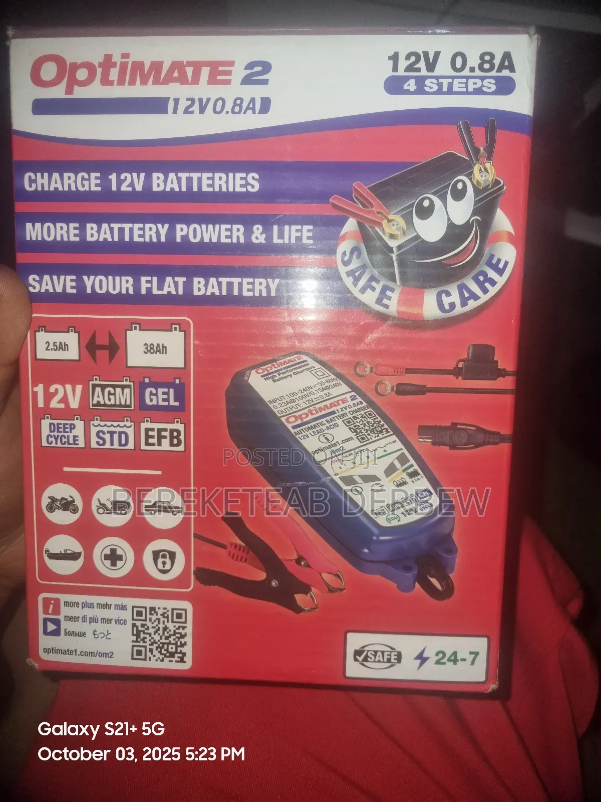 Car Battery Charger And Life Maintainer