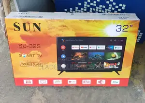 Sun Tv 32" Smart Android Tv New 2025 Double Glass Tv
