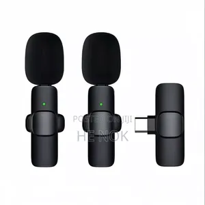 Professional Wireless Lavalier Lapel Microphone Dual Microphone