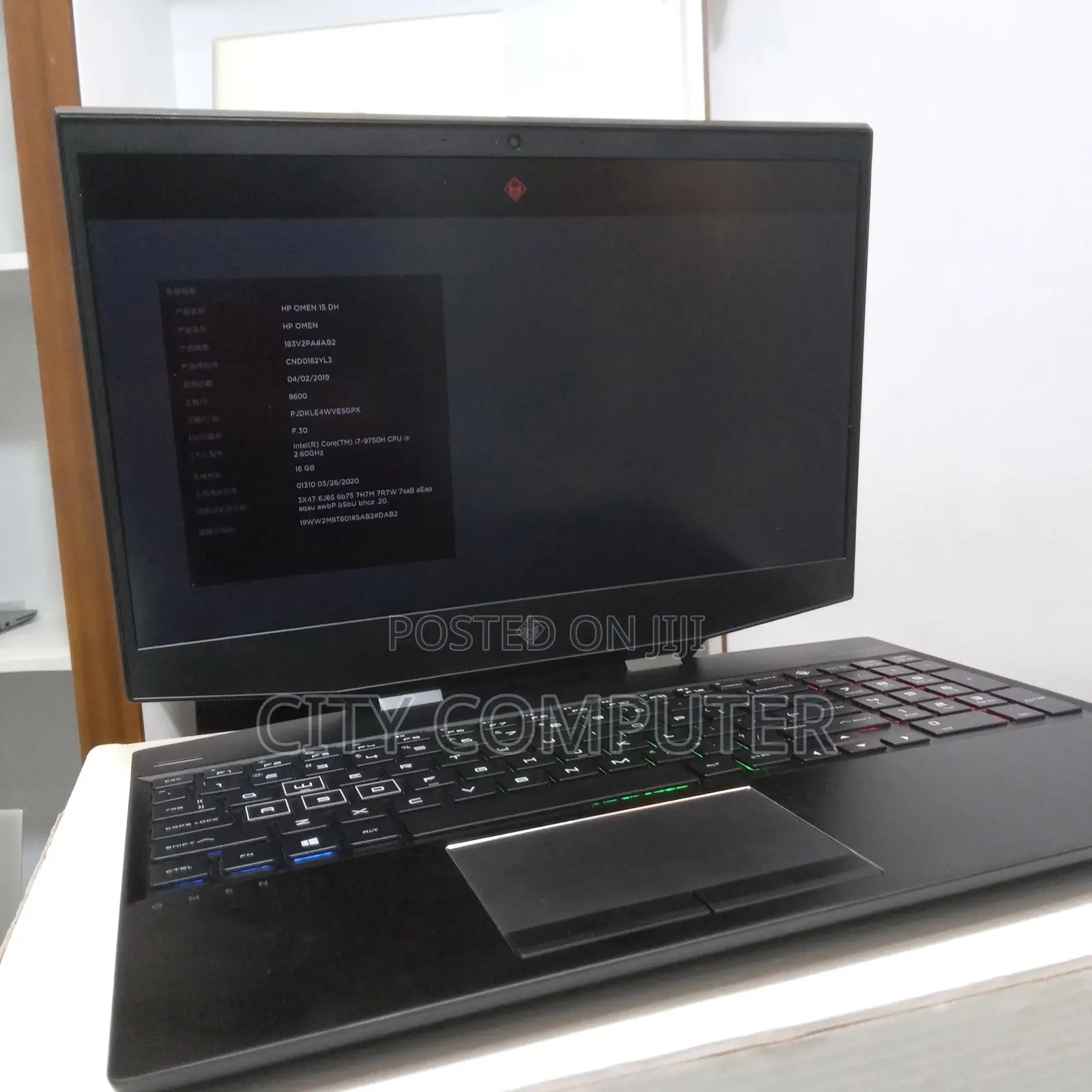 New Laptop HP Omen 15 16GB Intel Core i7 SSD 512GB