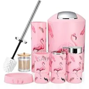 Modern Design 6pcs Plastic Bathroom Accessory Set