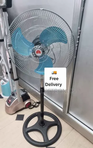 Crown 5-Wing Standing Fan – Powerful Cooling, Premium Design!