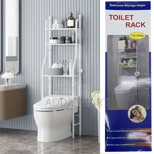 Over Toilet Wc Rack ትልቁ Size ሙሉ በሙሉ ብረት