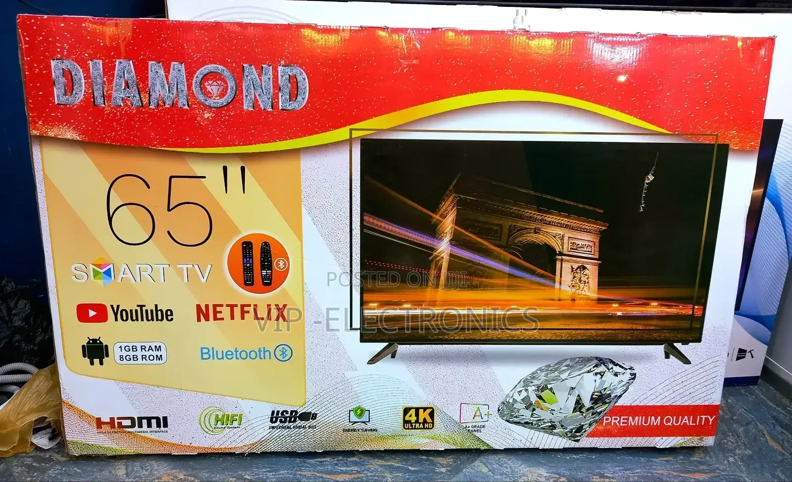 Diamond 65 Inch Tv Smart Android 14.0 New 2025 Model