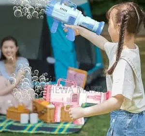 Our 32-Hole Bubble Rocket Launcher, Often Called a Bubble Gun