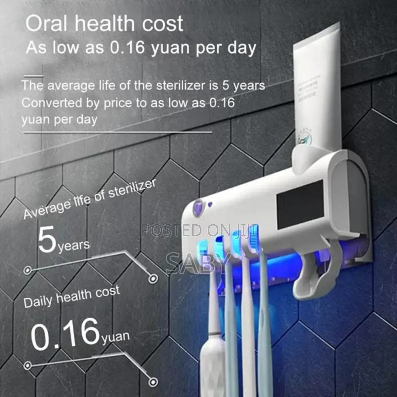 Light Sterlizer Toothbrush Holder and Cleaner