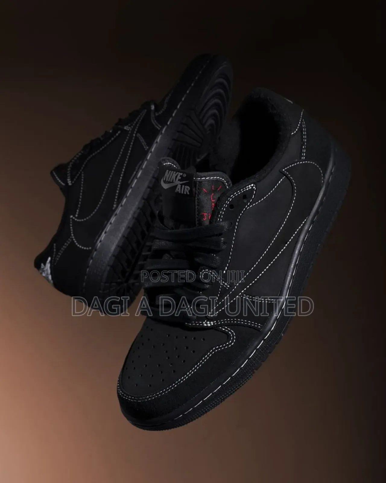 Travis Scot Air Jordan Black Phantom With Free Delivery From Dire Dawa