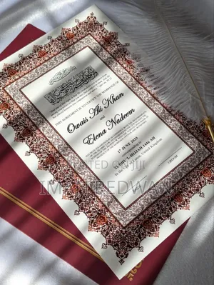 Wedding Certificate