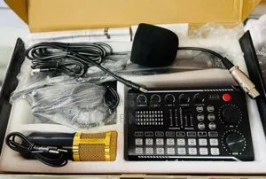 Professional Condenser Microphone With Sound Card