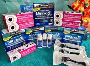 Minoxidil 5% and Derma Roller for Hairgrowth