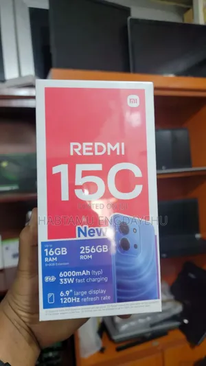 New Xiaomi Redmi 15C 4G 256 GB Black