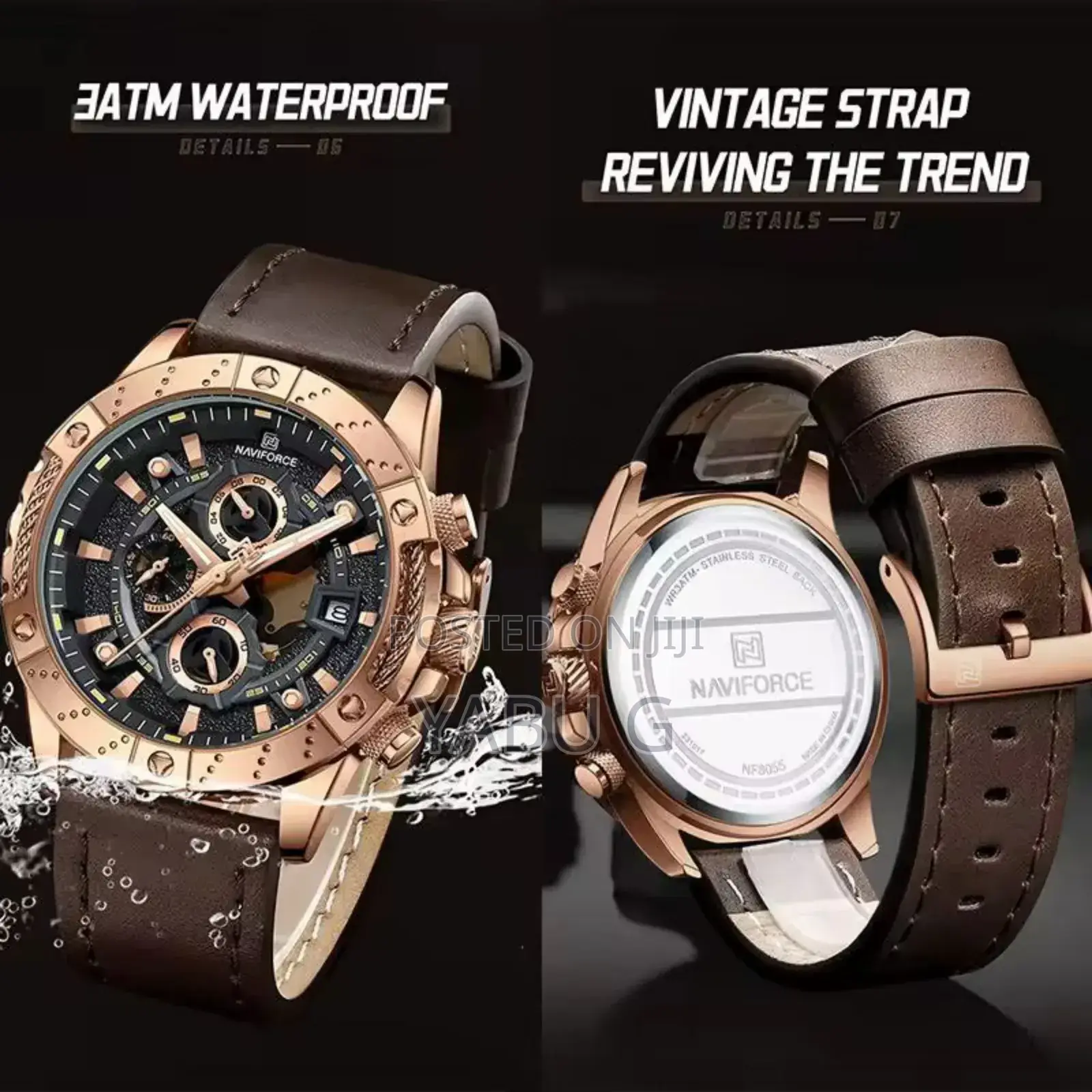 Naviforce Men Quartz Watch Fashion Sport Creative Design Watch