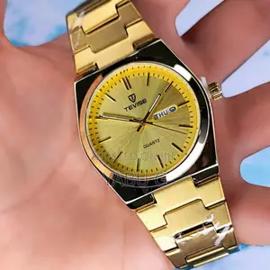 Quartz Watch Tevise Waterproof Men Round Dial Men's Watch