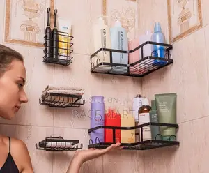5pcs Stainless Steel Organizing Storage Rack