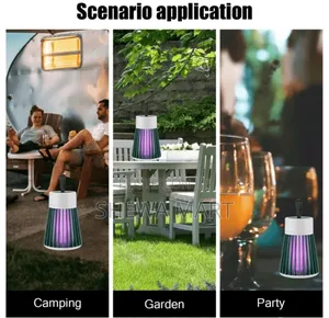 Rechargeable/Plug-in Hanging Mosquito Killer Lamp - 360° Protective E