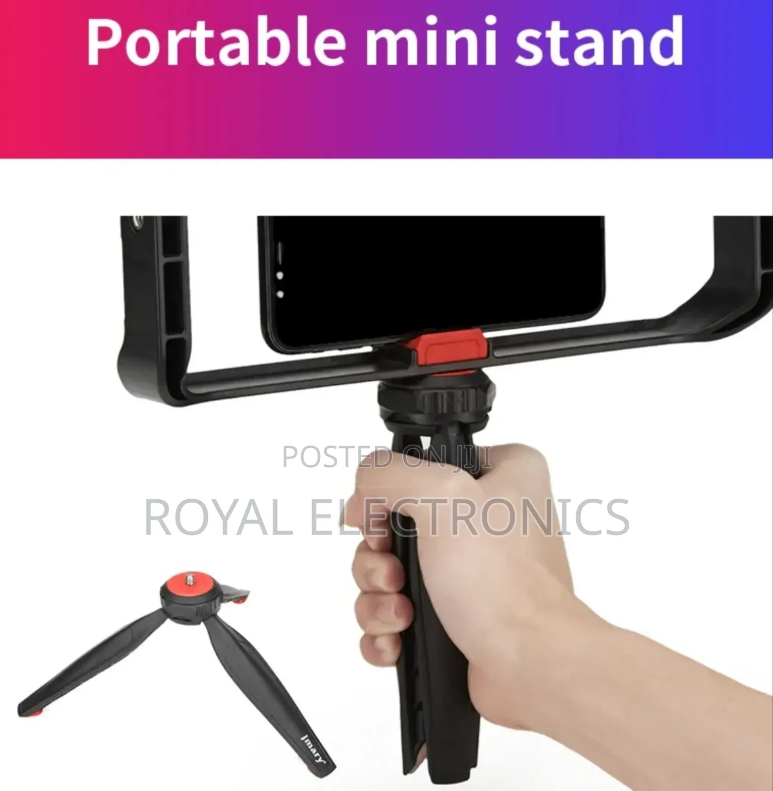 Vlogging Handheld Stabilizer Grip Tripod Kit (ለስልክም ለካሜራም ይሆናል )