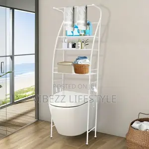 Over Toilet Wc Rack ትልቁ Size ሙሉ በሙሉ ብረት